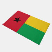 ギニアビサウ国旗 ドアマット (アングル)