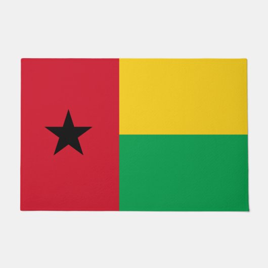 ギニアビサウ国旗 ドアマット (正面)