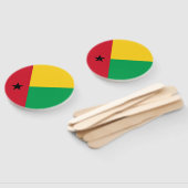 ギニアビサウ国旗 ハンドファン (組立なし)