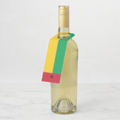 ギニアビサウ国旗 ボトルネックタグ (アングル)