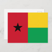 ギニアビサウ国旗 ポストカード (正面/裏面)