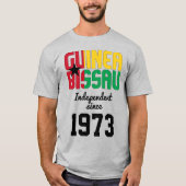 ギニアビサウ国旗 独立記念お祝い Tシャツ (正面)