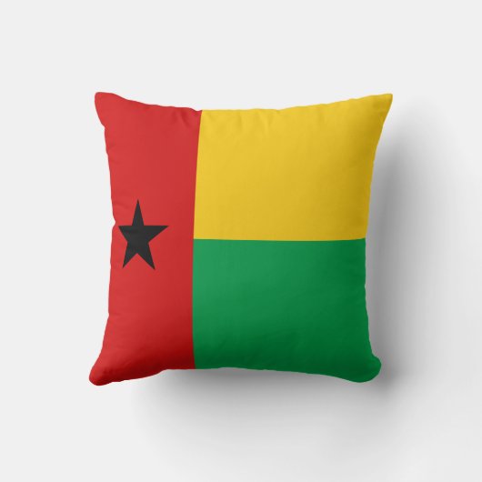 ギニアビサウ国旗x旗まくら クッション (裏面)