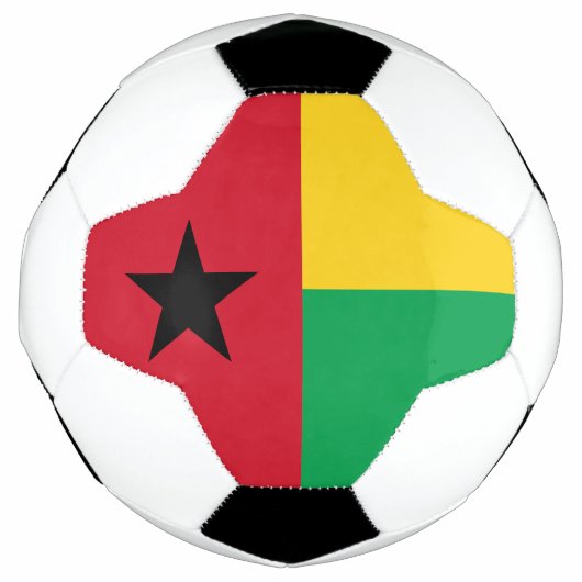 ギニアビサウ 国旗 サッカーボール (正面)