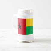 ギニアビサウ 国旗 ビールジョッキ (正面左)