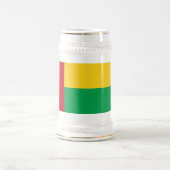 ギニアビサウ 国旗 ビールジョッキ (中央)