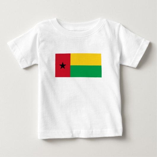 ギニアビサウ 国旗 ベビーTシャツ (正面)
