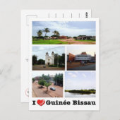 ギニアビサウ – I Love Guinee Bissau - ポストカード (正面/裏面)