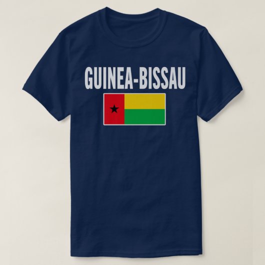 ギニアビサウBissauan Tee国旗のお土産ギフト Tシャツ (デザイン正面)