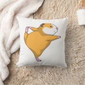 ギニアピグアットヨガストレッチエクササイズ クッション (ブランケット)