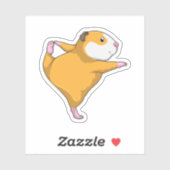 ギニアピグアットヨガストレッチエクササイズ シール (シート)