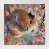 ギニアピグアミジン春の花 ジグソーパズル (横)