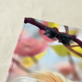 ギニアピグアミジン春の花 ビーチタオル (インサイチュ)