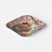 ギニアピグアミジン春の花 ペーパープレート (傾斜あり)