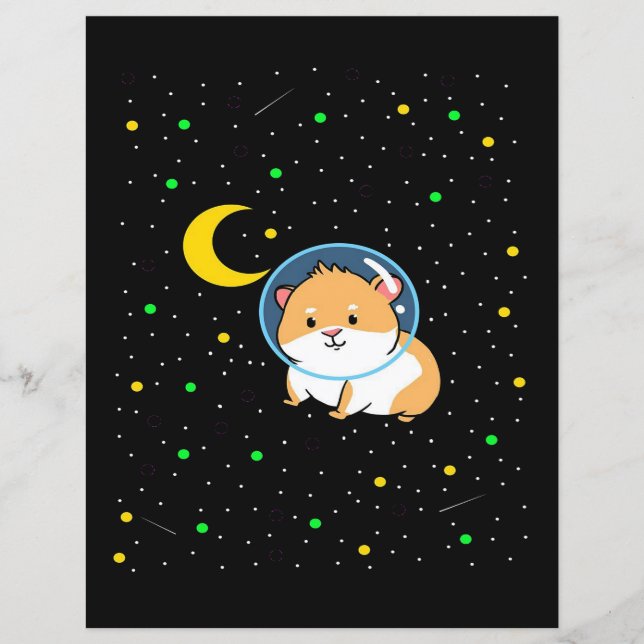 ギニアピグイン宇宙 |かわいい天文学モルモット (正面)