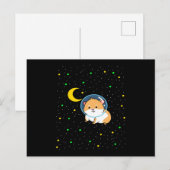 ギニアピグイン宇宙 |かわいい天文学モルモット ポストカード (正面/裏面)