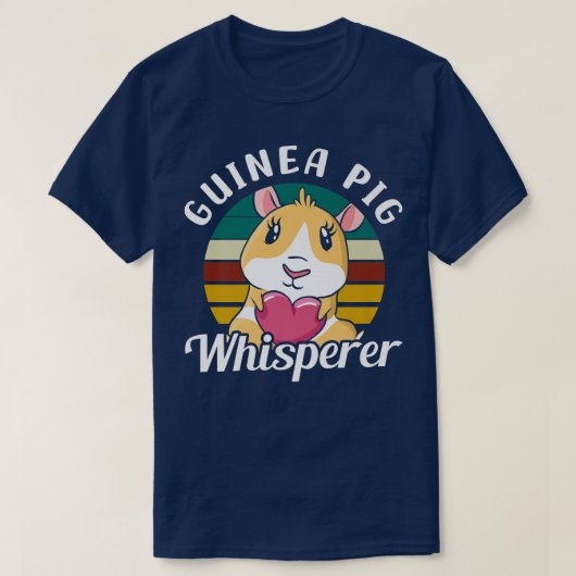 ギニアピグウィスパーラーかわいい恋人ペット動物プレミアム Tシャツ (デザイン正面)