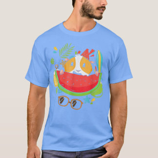 ギニアピグエティックフルーツサマーバケーショントロピカルワ Tシャツ