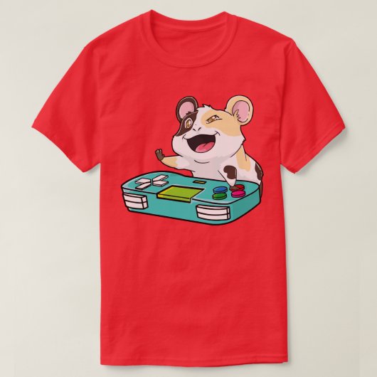 ギニアピグゲームパッドゲームかわいい Tシャツ (デザイン正面)