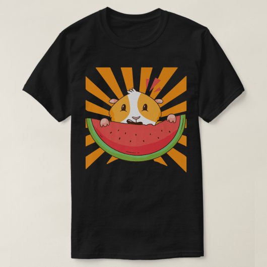 ギニアピグスイカプレミアム2443 Tシャツ (デザイン正面)