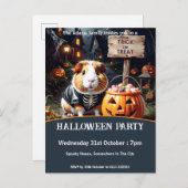 ギニアピグハローウィンパーティ インビテーションポストカード (正面/裏面)