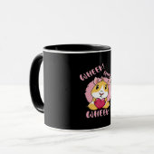 ギニアピグハートホエック |かわいいベビーペット好き マグカップ (正面左)