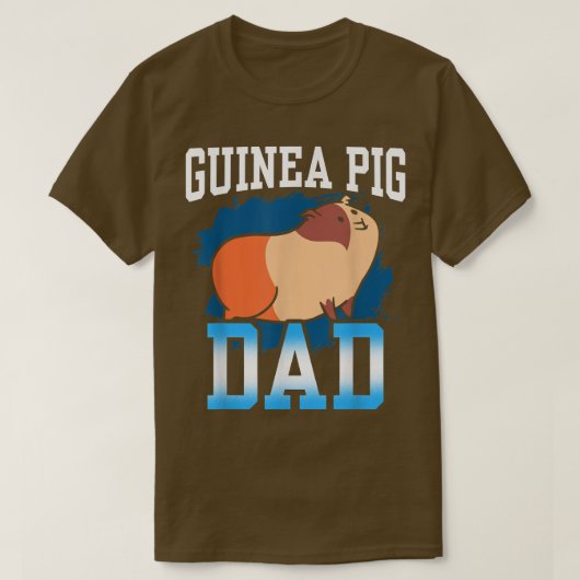 ギニアピグパパ愛動物可愛いペット Tシャツ (デザイン正面)