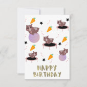 ギニアピグフィットネスジムおもしろいデザイン カード (正面)