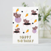 ギニアピグフィットネスジムおもしろいデザイン カード (スタンド正面)