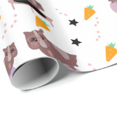 ギニアピグフィットネスジムおもしろいデザイン ラッピングペーパー (ロールコーナー)