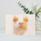 ギニアピグポートレート001 サンキューカード (スタンド正面)