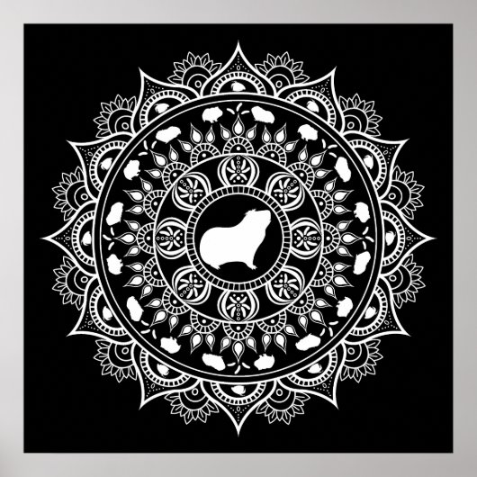 ギニアピグマンダラアート ポスター (正面)