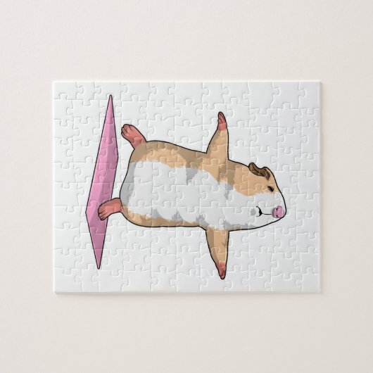 ギニアピグヨガメディテーションフィットネス ジグソーパズル (横)