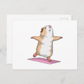 ギニアピグヨガメディテーションフィットネス ポストカード (正面/裏面)