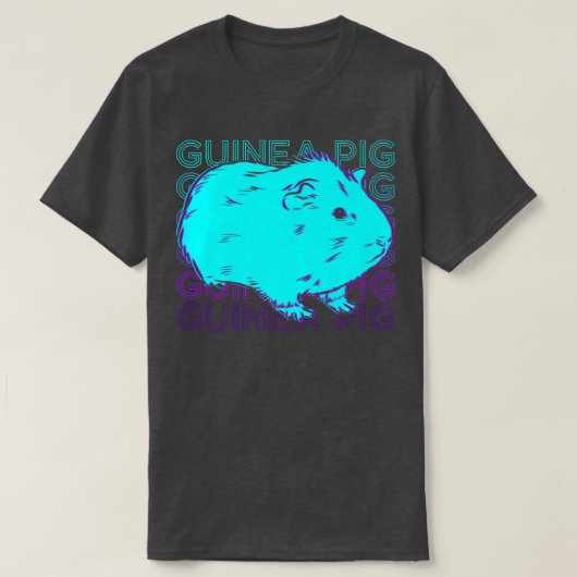 ギニアピグレトロ Tシャツ (デザイン正面)
