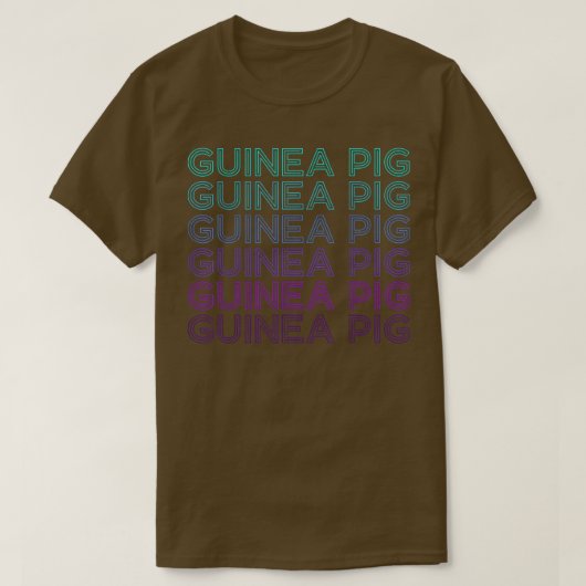 ギニアピグレトロ Tシャツ (デザイン正面)