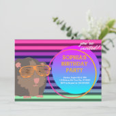 ギニアピグ誕生日、レト80s 招待状 (スタンド正面)