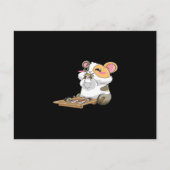 ギニアピグ食べ物スシカ |モルモットかわいい ポストカード (正面)