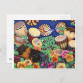 ギニアピグ魔法カーペットドラムガーデンディライト ポストカード (正面/裏面)