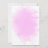 ギニアピッガーリークピンクサッカーボールカスタム誕生日 招待状 (裏面)