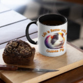 ギニアピッグママパパ齧歯動物の恋人ギフトコーヒー マグカップ