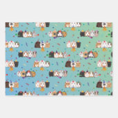 ギニアピッグラッピング紙 ラッピングペーパーシート (正面2)