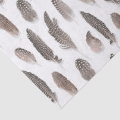 ギニアファームの鳥の羽のパターン 薄葉紙 (詳細)