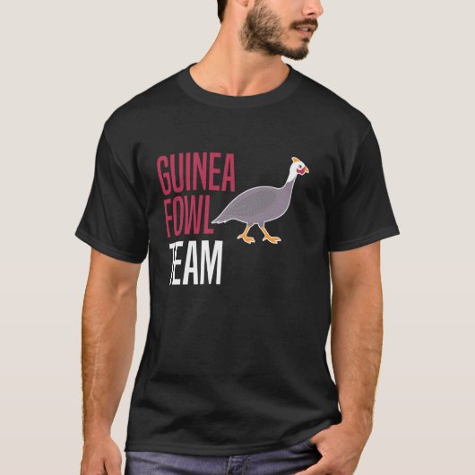 ギニアフール チキン 鳥 チーム Tシャツ (正面)