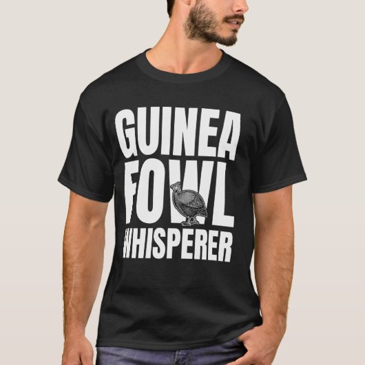 ギニアフール ニワトリ 鳥のささややき Tシャツ (正面)