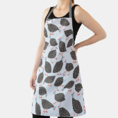 ギニアヘンおもしろい鳥のパターン エプロン (インサイチュ)