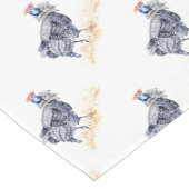 ギニアヘン ショートテーブルランナー (コーナー)