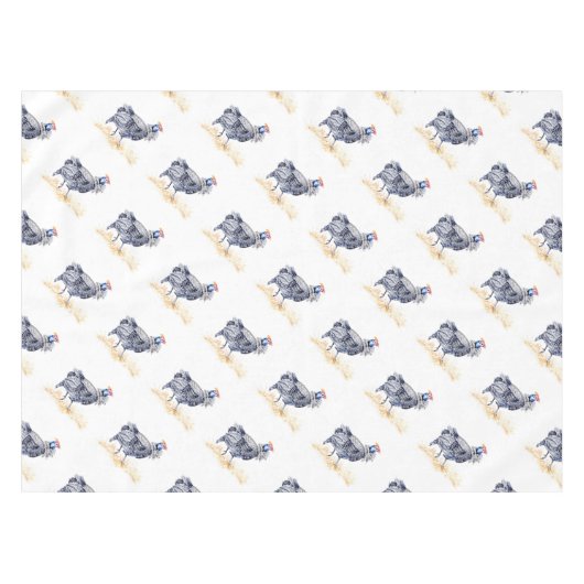 ギニアヘン テーブルクロス (正面(横))