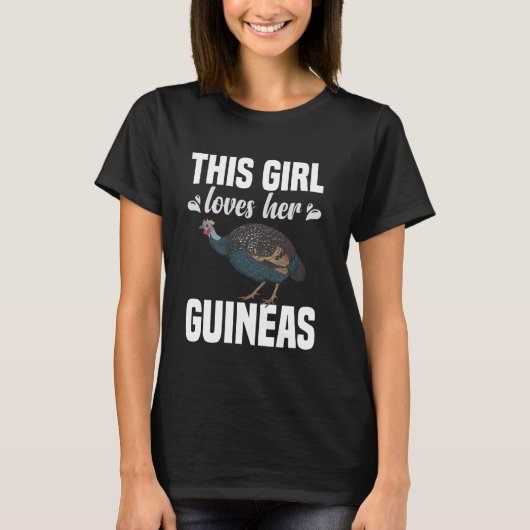 ギニアヘン 陶器のメンドリ 鳥の食品 愛好者 ぬいぐるみ ギニーヘン Tシャツ (正面)