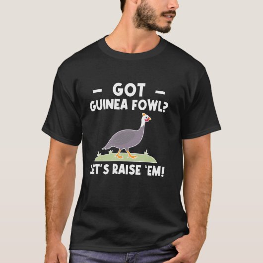 ギニアホロホロチョウ 鳥 Tシャツ (正面)